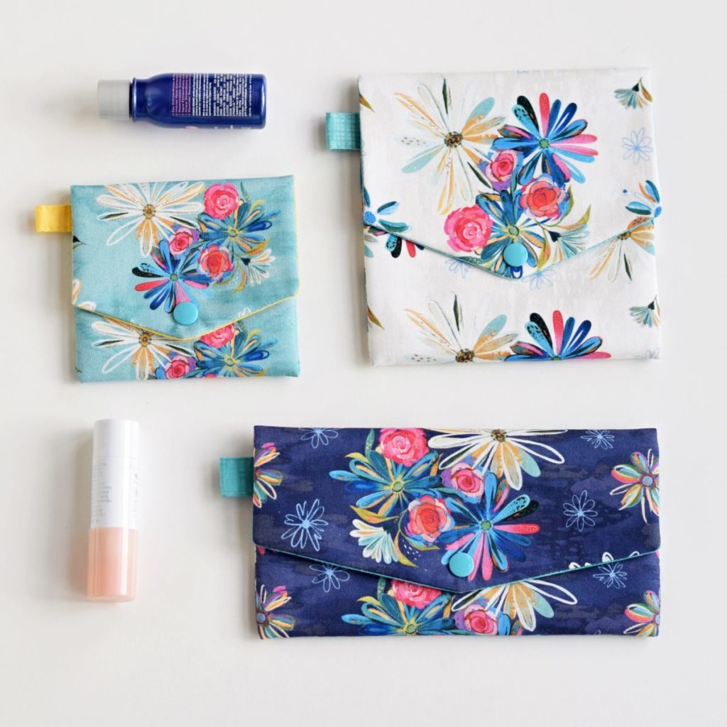 mia snap pouches sewn with kindness always fabric