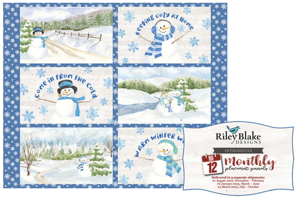 January Placemat Panel by Tara Reed