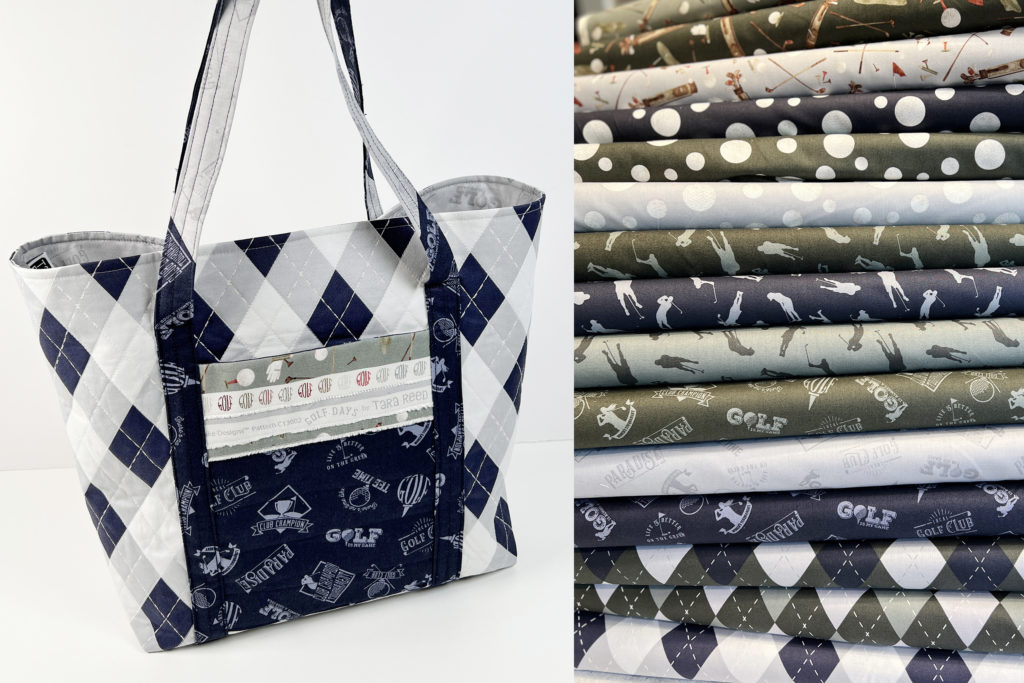 Golf Tote Bag and Golf Days fabrics