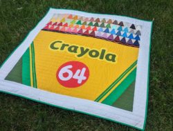 Jumbo fabric crayon box