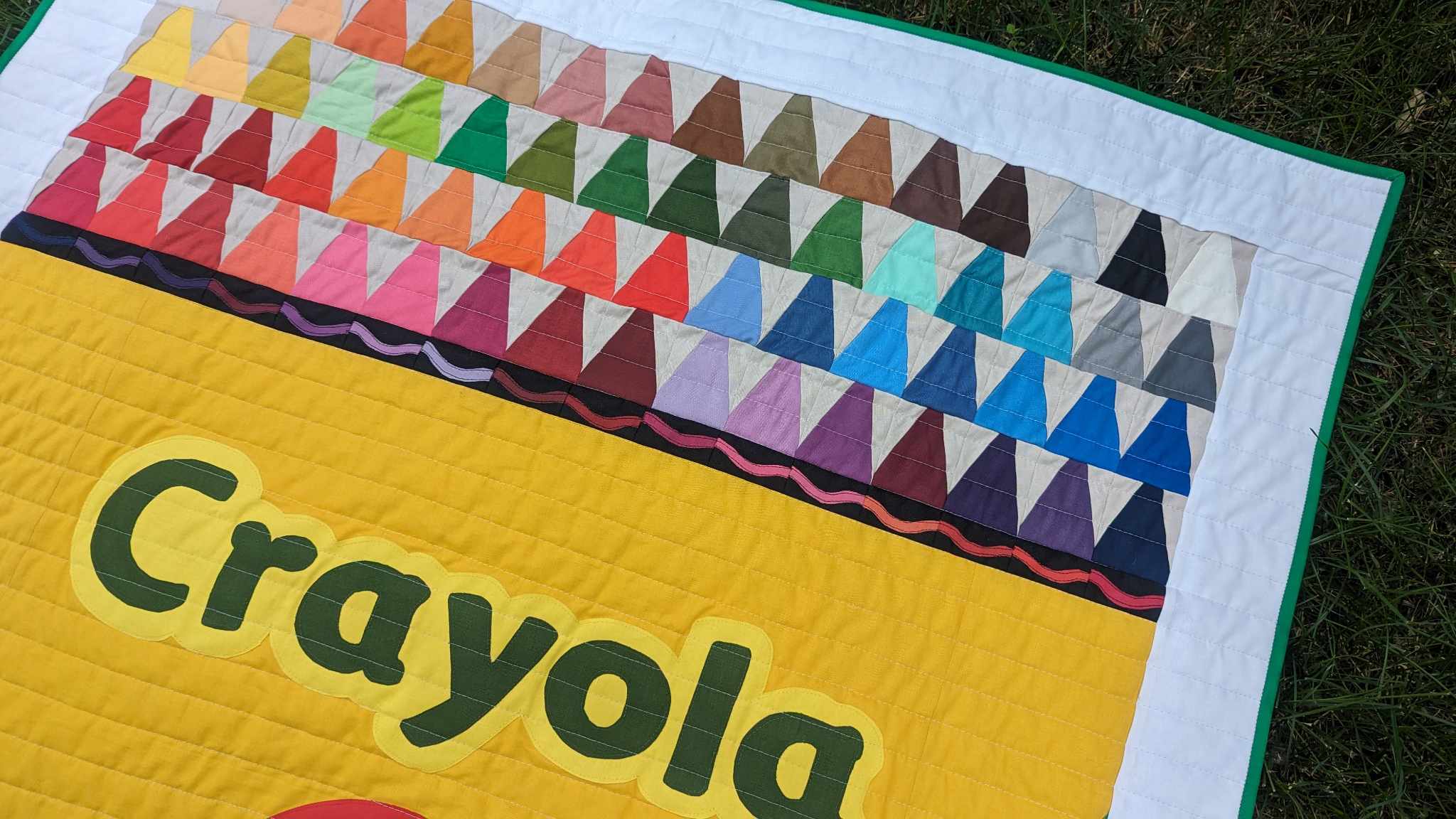 Paper pieced crayons